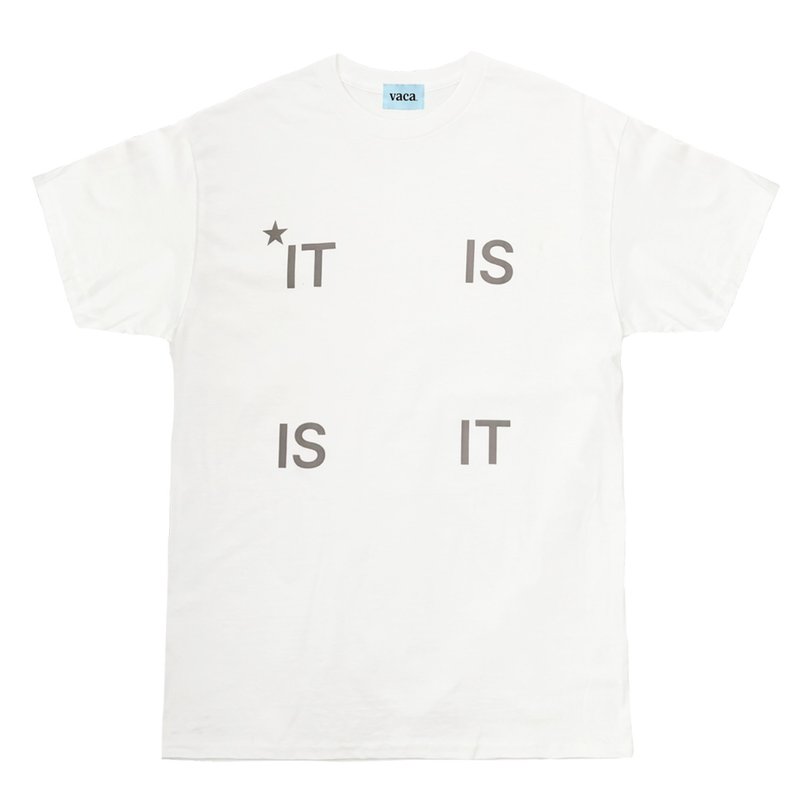 IT IS T_SHIRT (WHITE) - 女 T 恤 - 棉．麻 白色