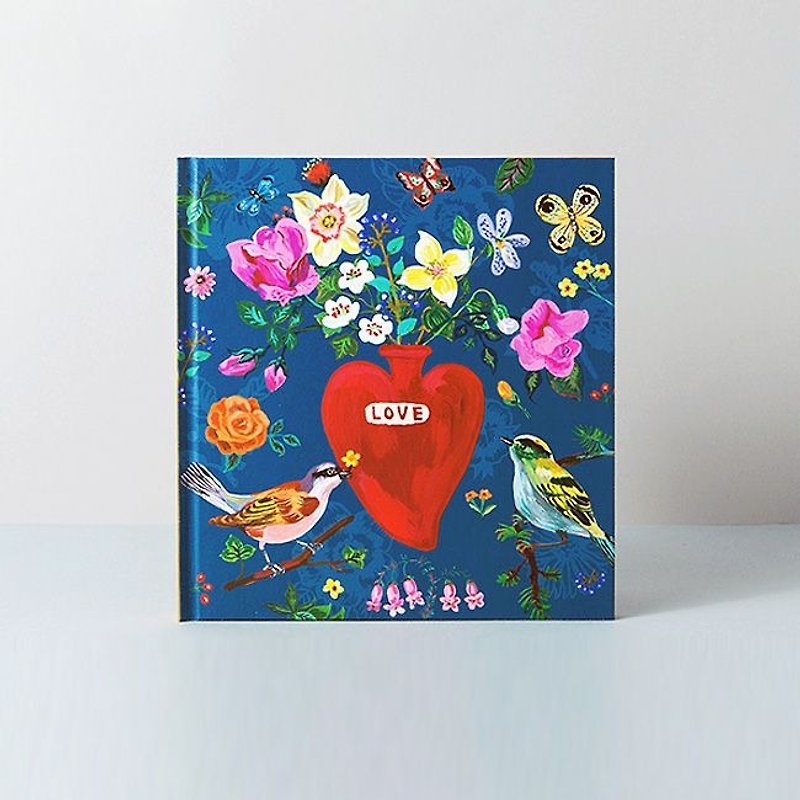 7321Desgin-Slip-in Nathalie Lete 4x6 phase present (80 in) - Heart flowers, 7321-06607 - Photo Albums & Books - Paper Red