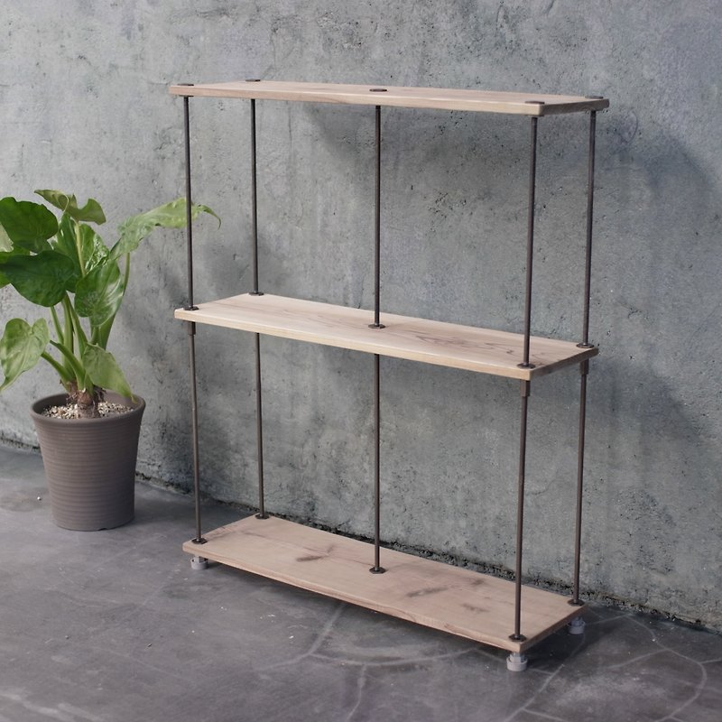 wood iron shelf 710*600*180 Sand Color - Other Furniture - Wood Khaki