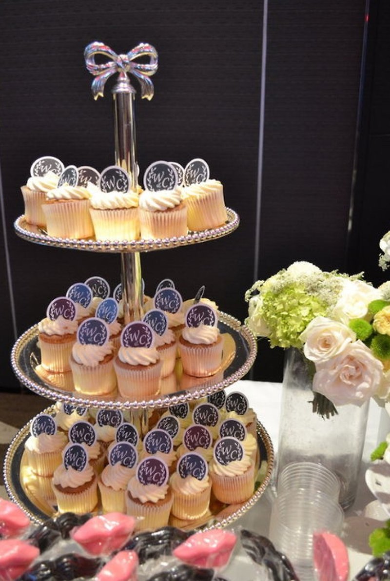 [Wedding series] wedding small phase present arrangement ❥ ❥ Princess cupcakes column containing handmade hand display field - ของคาวและพาย - อาหารสด 