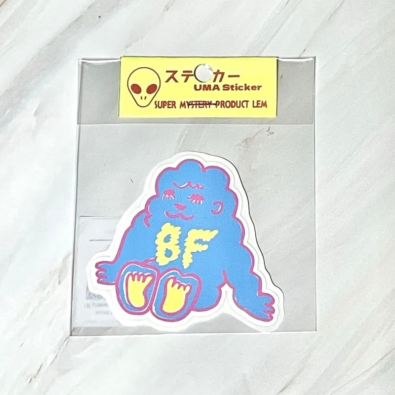 粉彩大腳怪 Bigfoot 貼紙 - 貼紙 - 塑膠 