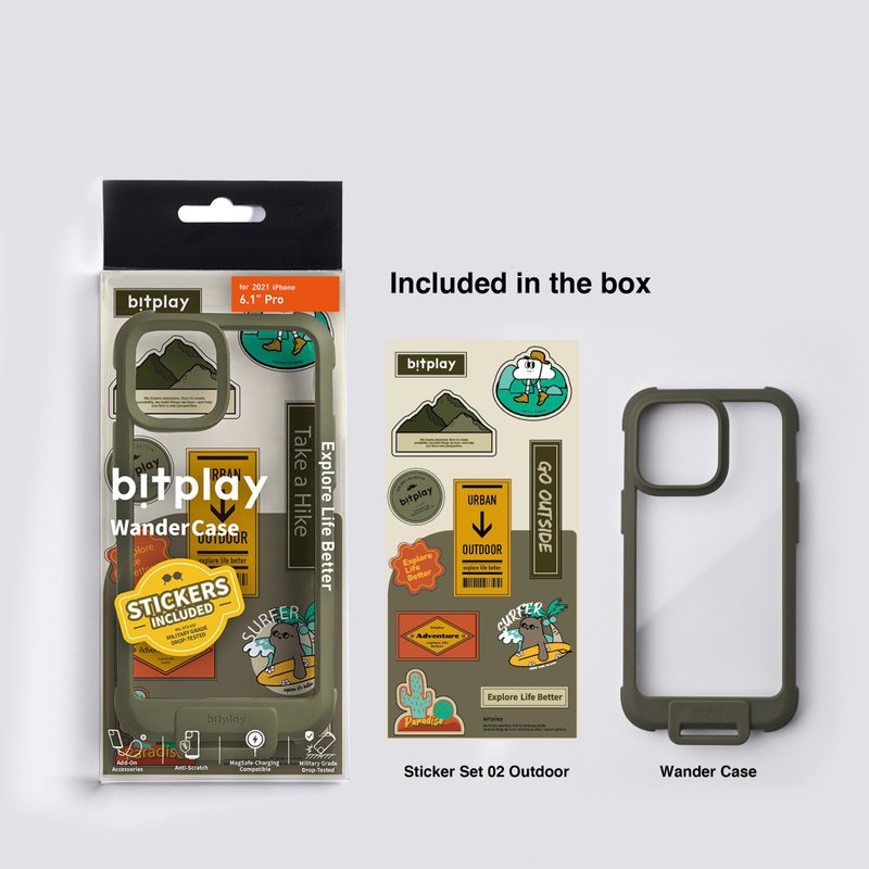 【bitplay】隨行殼 for iPhone 13 / 13ProMax 卡其綠 - 手機殼/手機套 - 其他材質 多色