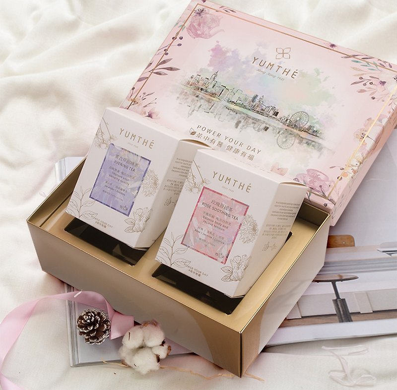 Flower tea gift box丨Made in Hong Kong - Tea - Paper Red
