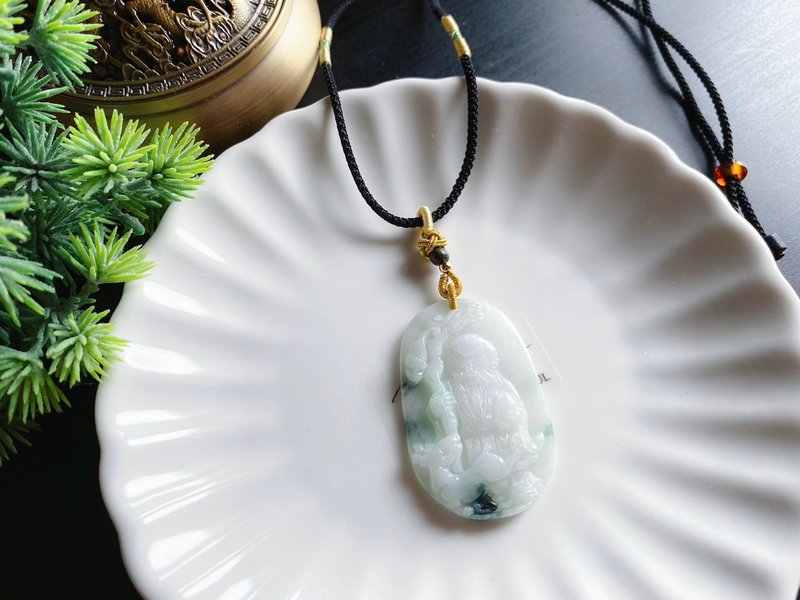 Valentine's Day Natural Burmese Jade Jade Birthday Gift Necklace Jade Brand Jadeite Elder Gift - Necklaces - Jade Green