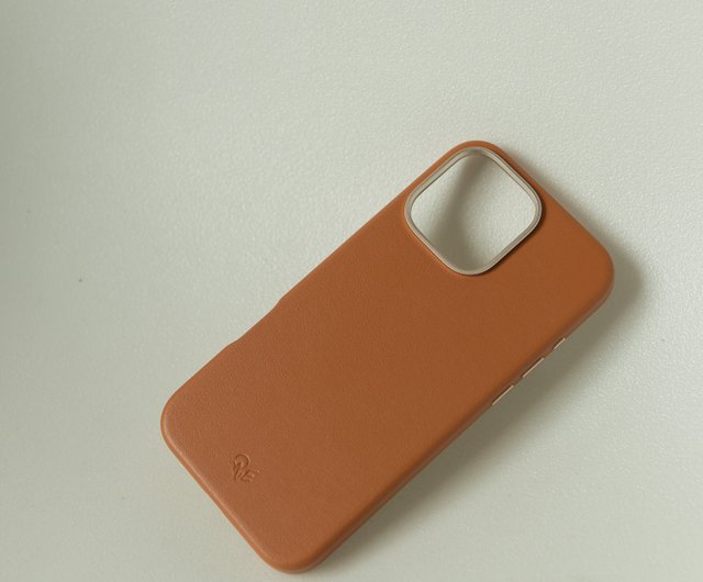 iPhone ヴィーガン レザー ケース キャラメルブラウン