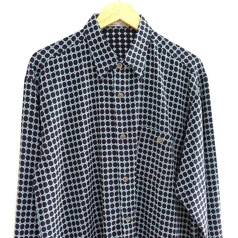 │Slowly│Blue tears - vintage shirt │vintage. Retro. Literature - Men's Shirts - Polyester Multicolor