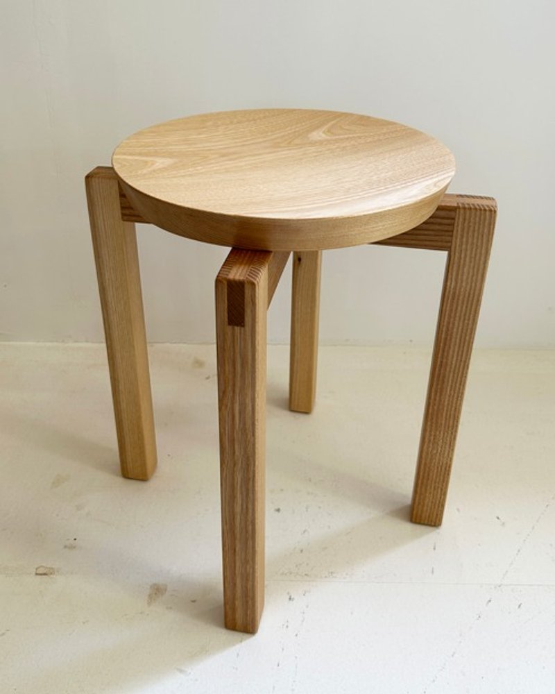 Stacking Stool - Elm No.2 - Chairs & Sofas - Wood Khaki