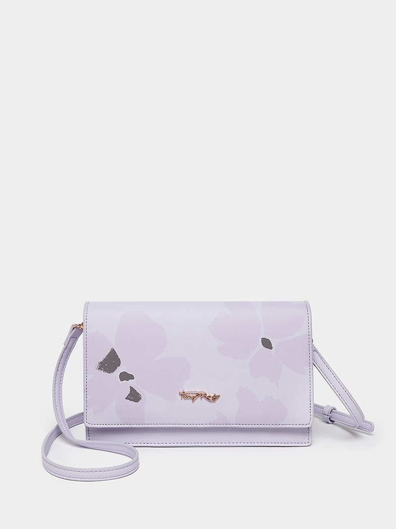 Fresh printed side bag - Messenger Bags & Sling Bags - Faux Leather Purple