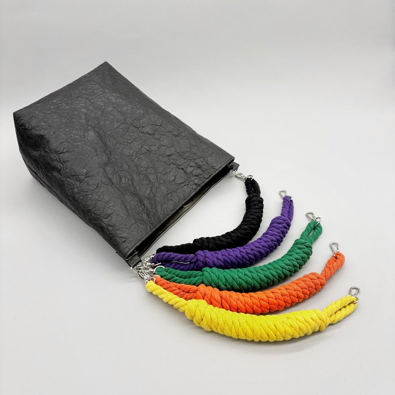 【東京発】特殊素材エコロジーロープショルダー black × 5colors - 手提包/手提袋 - 防水材質 多色