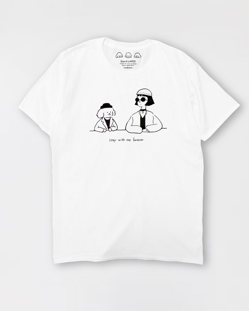 Muck with Matilda t-shirts White - Tシャツ - コットン・麻 ホワイト