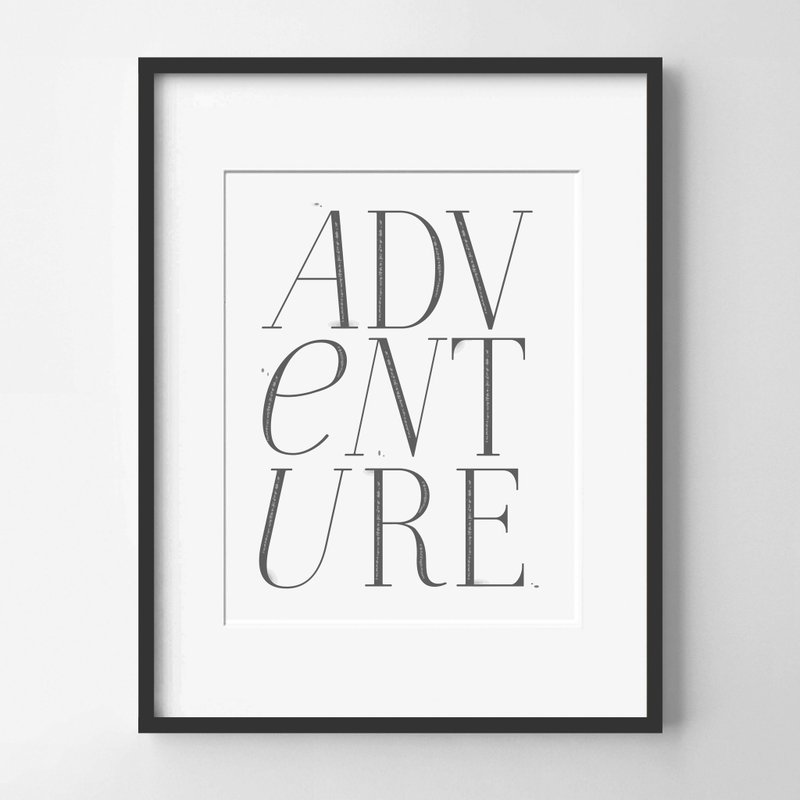 Adventure Print #2 Painting Decoration Bedroom Bathroom Restaurant Cafe - ตกแต่งผนัง - กระดาษ 