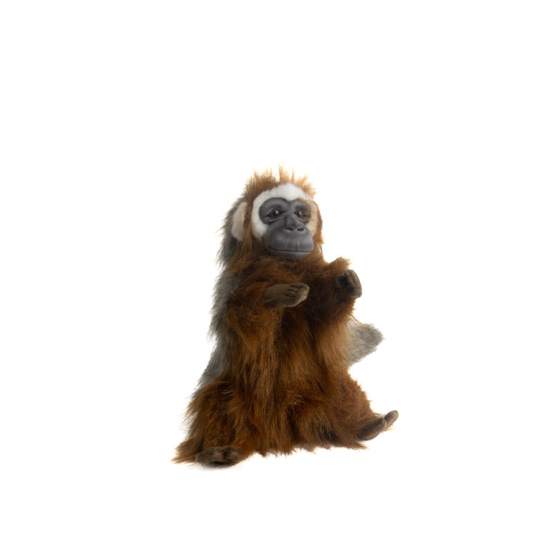 Hansa 7951-Monkey Hand Puppet 48cm - ตุ๊กตา - วัสดุอีโค สีแดง