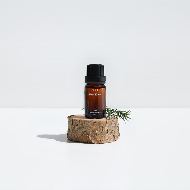 【韓國 PRAY】天然單方精油- 茶樹 /10ml - 香氛/精油/擴香 - 玻璃 綠色