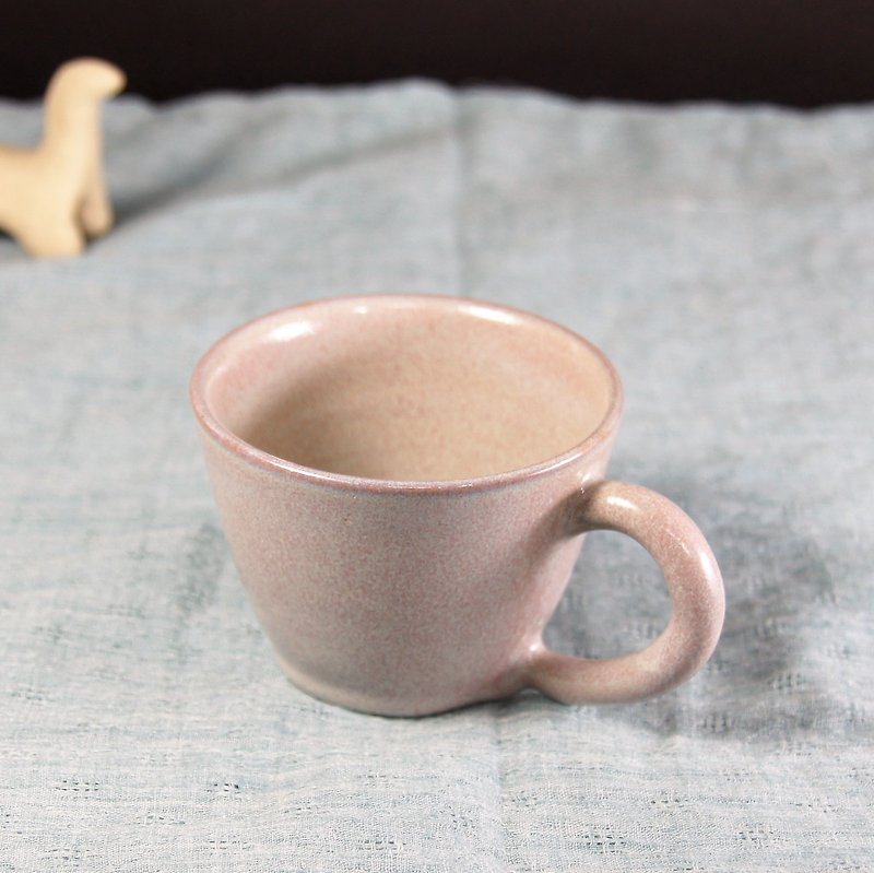 Pink coffee cup, teacup, mug, cup - about 120ml - แก้วมัค/แก้วกาแฟ - ดินเผา สึชมพู