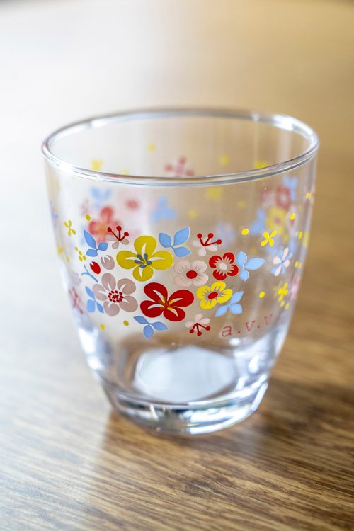 小小舊貨市集 日本製 東京佐佐木硝子印花玻璃杯 全新未使用 臺灣免運