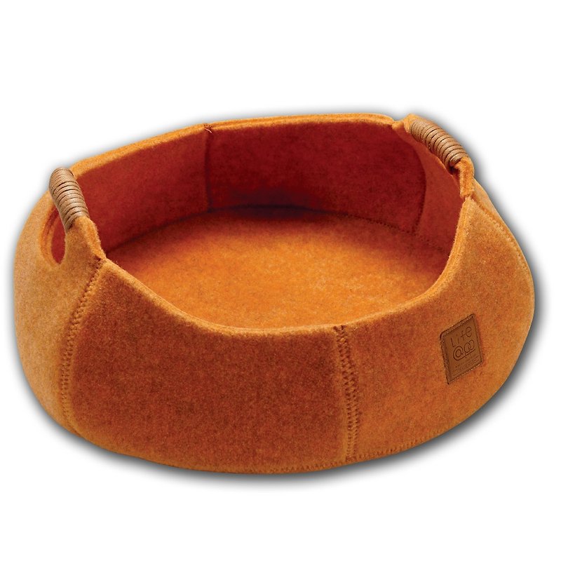 Lifeapp Cat Basket BASKET BOWL_California Orange - Bedding & Cages - Other Materials Orange