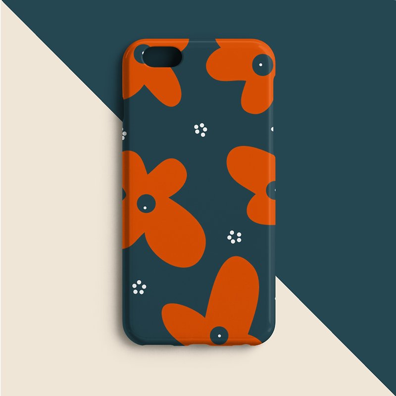 Flowery-02 phone case - เคสแท็บเล็ต - พลาสติก สีแดง