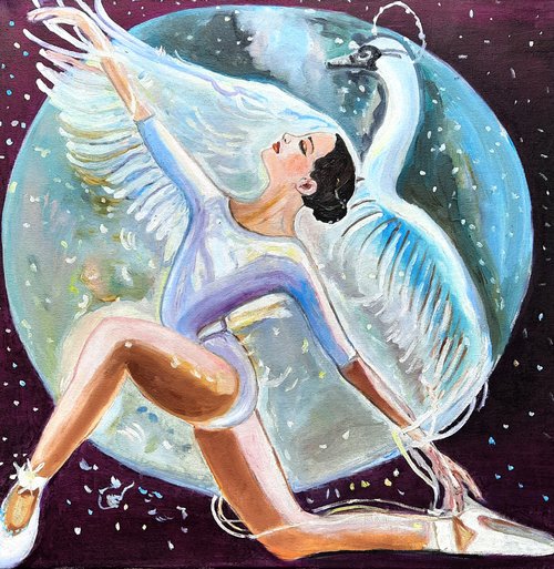 Ballerina Art Original Oil Painting Oil On Canvas Wall Decor Shop   500x0 