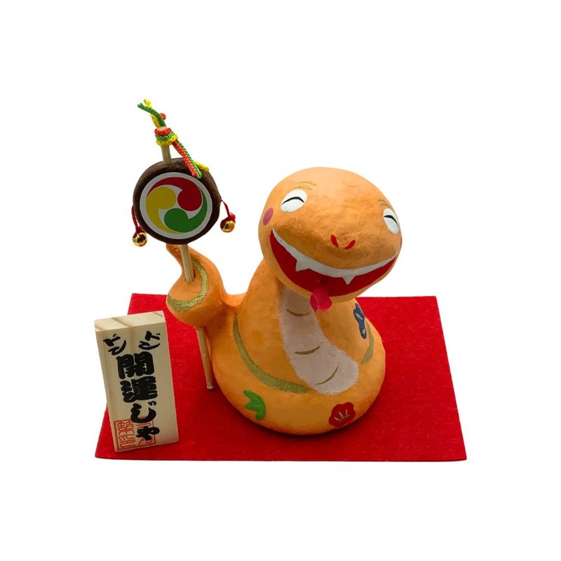 【招福干支】開運干支 生肖蛇 緣起物 來福蛇 R78 - 擺飾/家飾品 - 其他材質 