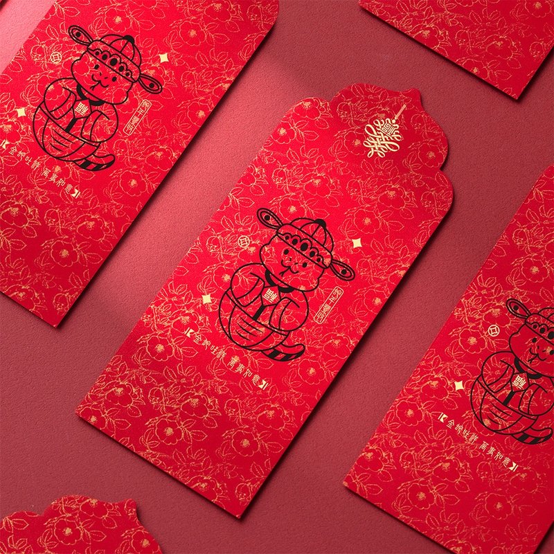 2025 Year of the Snake Red Envelope/Golden Snake (Public Version 10 Pack) #1812 - ถุงอั่งเปา/ตุ้ยเลี้ยง - กระดาษ สีแดง