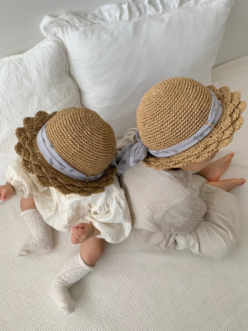 Mermaid brim straw hat - Baby Hats & Headbands - Paper 