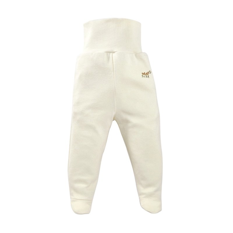 【SISSO Organic Cotton】Small Brushed Baby Pants 3M 6M - Pants - Cotton & Hemp White