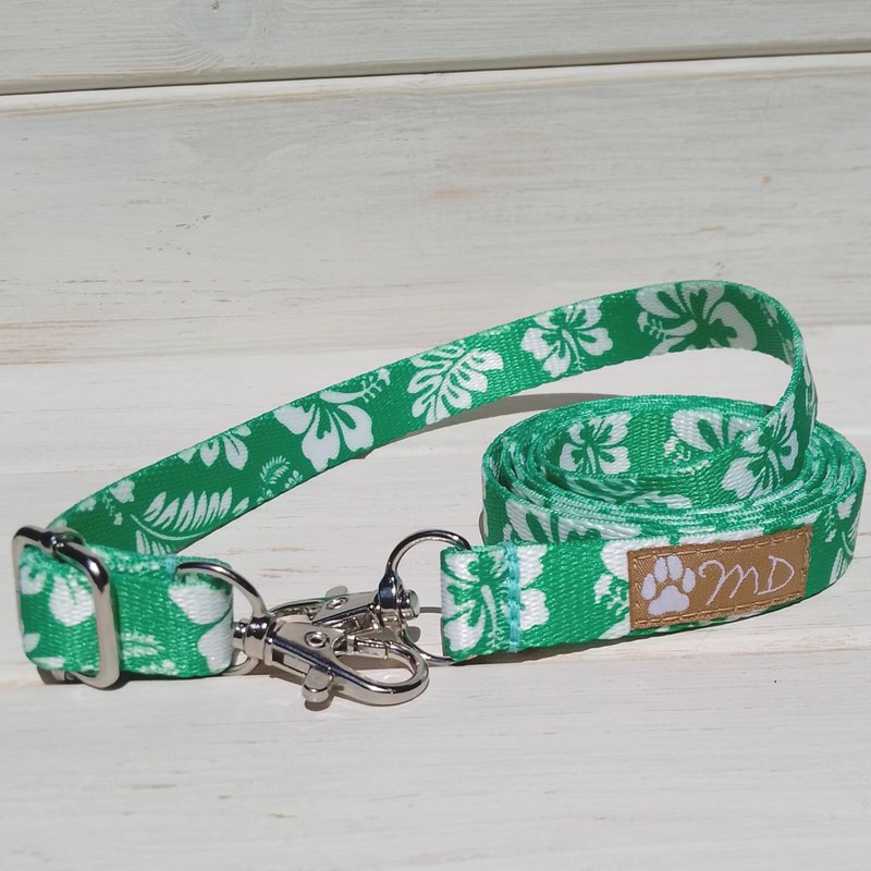 Hibiscus Green Phone Cross Body Adjustable Strap / Made in Japan - 手機掛繩/背帶 - 防水材質 綠色