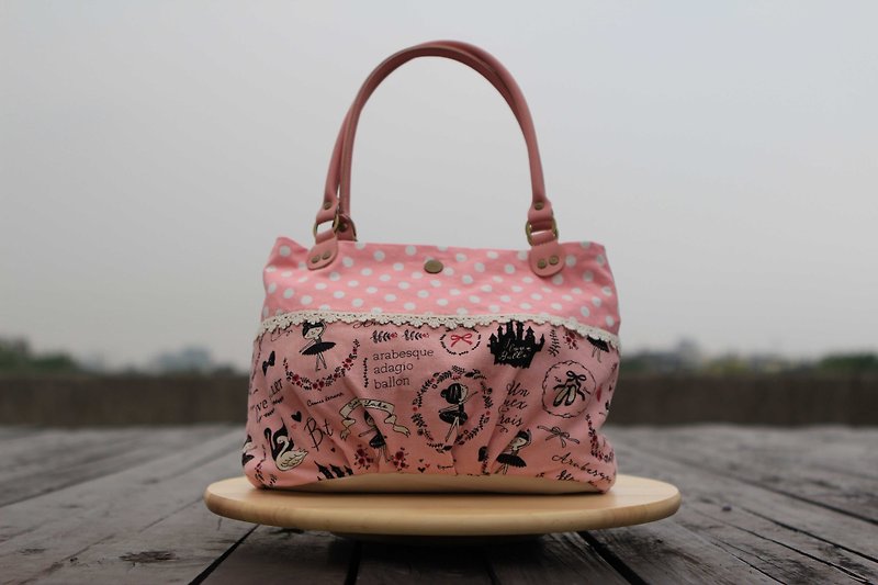 A portable candy bag - Swan Princess - กระเป๋าถือ - ผ้าฝ้าย/ผ้าลินิน 