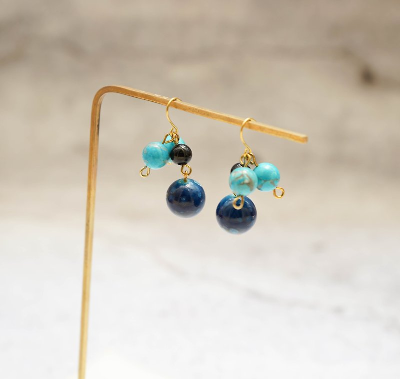 Handmade Earrings - Earrings & Clip-ons - Acrylic Blue