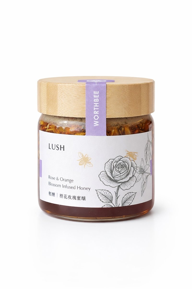 輕醺  橙花玫瑰蜜釀 LUSH - 蜂蜜/黑糖 - 玻璃 
