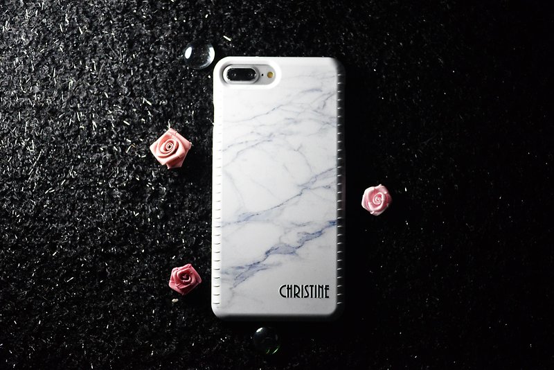 Christmas gift iPhone 8 Plus patented leisure card phone case black/dolomite phone case - Phone Cases - Polyester 