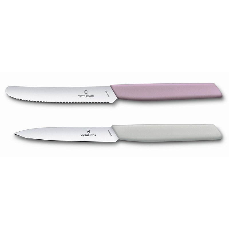 VICTORINOX 瑞士維氏 Swiss Modern 餐刀組 粉+白 6.9096.2L2 - 廚具 - 不鏽鋼 多色