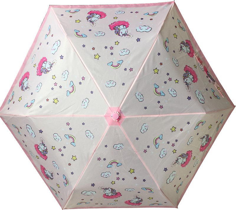 Unicorn foldable umbrella - Other - Polyester Pink