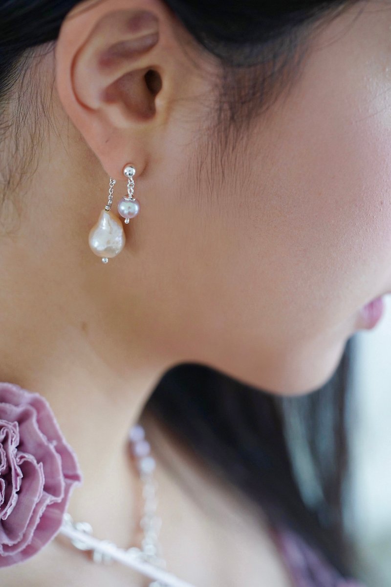 Pearl Drop Earring - Earrings & Clip-ons - Pearl Pink