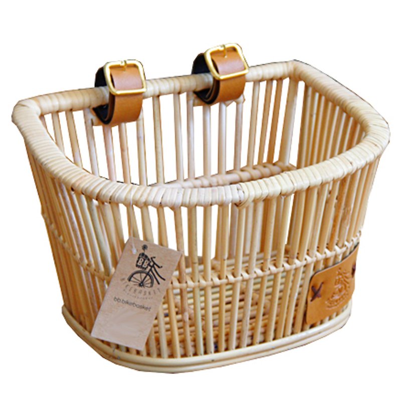 BB.BikeBasket Front Wicker Bike Bicycle Basket with Straps on Handlebar - Bikes & Accessories - Other Materials 
