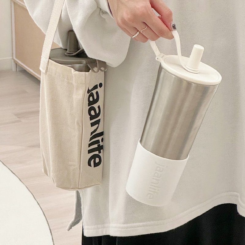 Eacy Cup Pro double-layer Stainless Steel straw cup thermos cup environmentally friendly cup - กระบอกน้ำร้อน - วัสดุอื่นๆ 