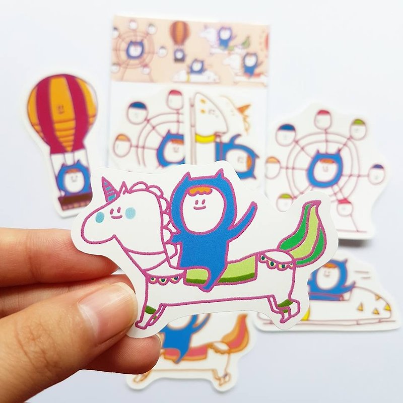 Ning's stickers - amusement park - Stickers - Paper 