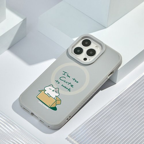 TOYSELECT 歐吉喵我這麼可愛為什麼要工作峽谷強悍MagSafe iPhone手機殼