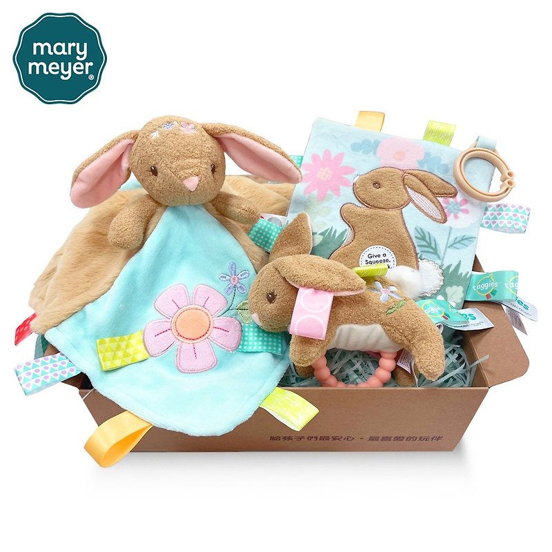 Out of stock MaryMeyer Elegant and Exquisite Miyue Gift Box - Wheat Rabbit (Ring Bell Soothing Towel Sandpaper) - ของขวัญวันครบรอบ - ผ้าฝ้าย/ผ้าลินิน หลากหลายสี