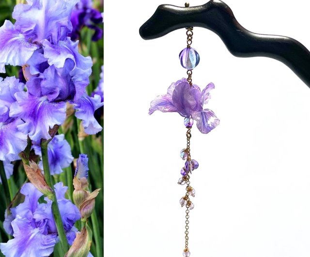 新作☆レジンヘアゴム　乙女の髪飾り　ラベンダー畑 新作☆レジンヘアゴム 乙女の髪飾り ラベンダー畑 新作☆レジン