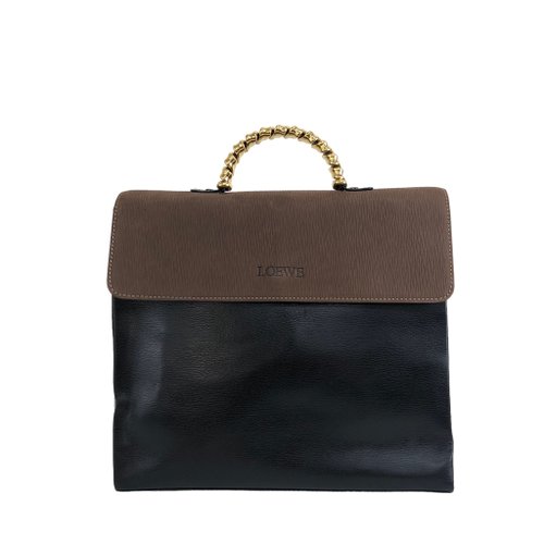 日本直送 名牌中古包 】LOEWE ロエベ ベラスケス レザー メタル