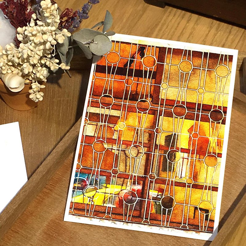 Old House Yan – Postcards from behind bars – 133 Taipei/Twilight Waltz window grilles - Cards & Postcards - Paper 
