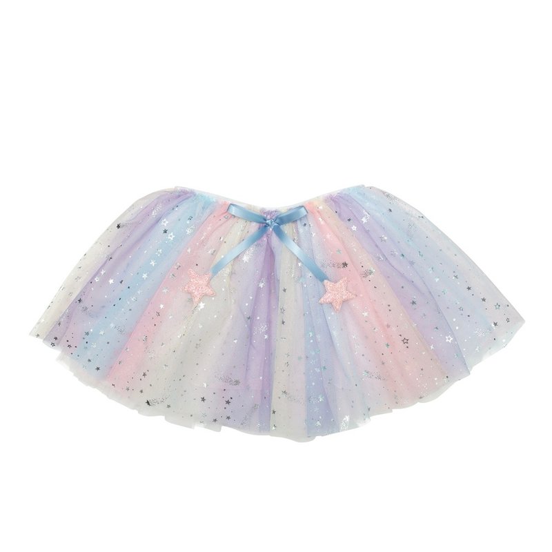 British Mimi & Lula_AW24_Dress Party-Gradient Rainbow Short Pengpeng Skirt - Baby Accessories - Polyester 