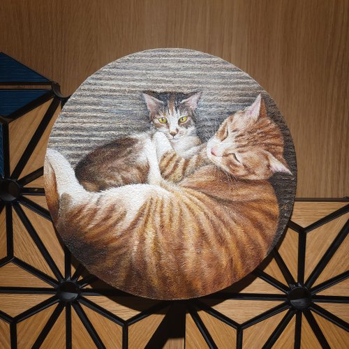 Silvia.painting.house 精緻手繪油畫 貓膩 獨一無二