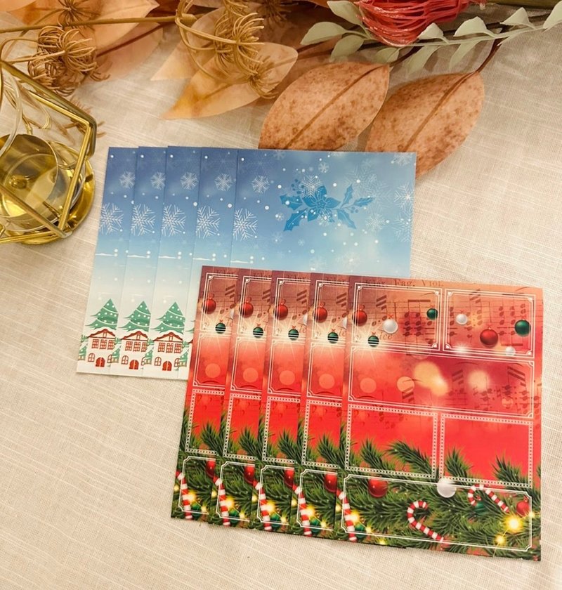 Soojinia-Christmas label wallpaper sticker 10PCS - 卡片/明信片 - 其他材質 