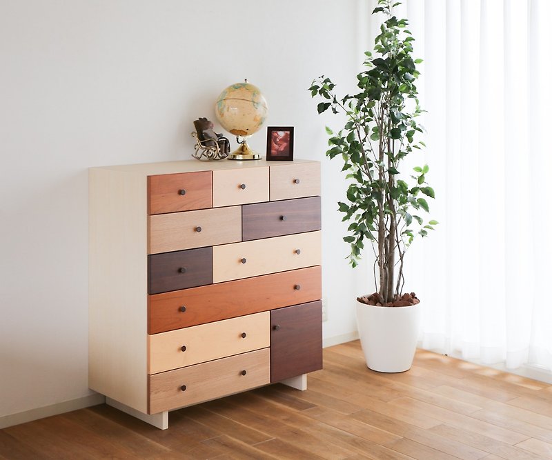 Asahikawa Furniture Mabertoco hug Middle chest - Wardrobes & Shoe Cabinets - Wood Brown
