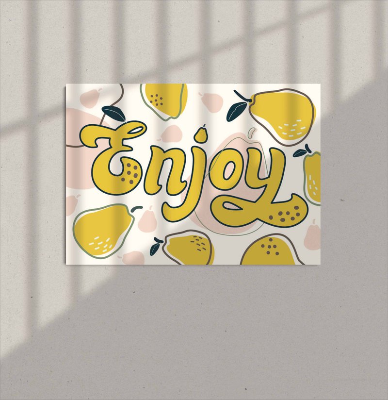 Enjoy 營養學 | 廚房餐廳居家辦公裝飾 | 畫捲筒/ 空間設計 | DIY - 壁貼/牆壁裝飾 - 其他材質 