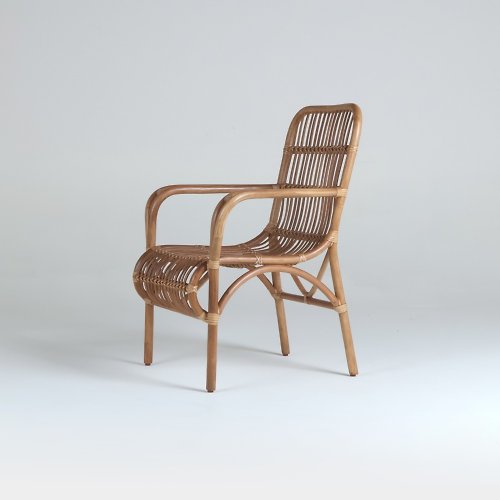 山茶花家具 藤椅-自然色-北歐藤椅/室內椅/Indoor