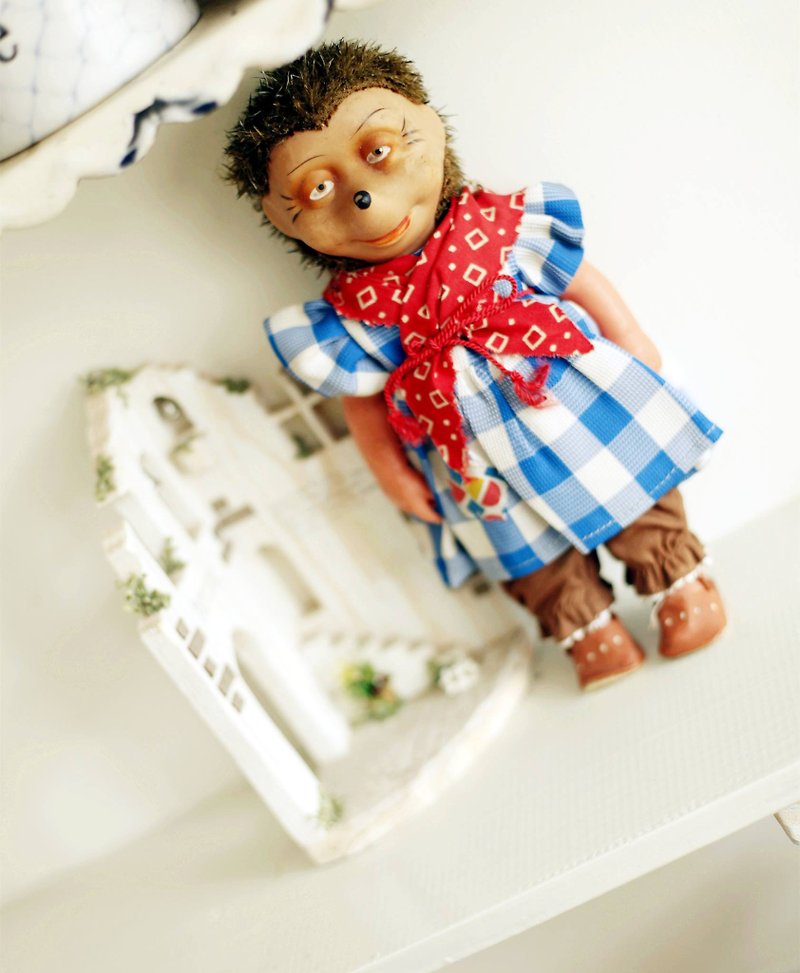Good day [fetish] VINTAGE German fairy tale. Grandma Hedgehog - Stuffed Dolls & Figurines - Other Materials Multicolor