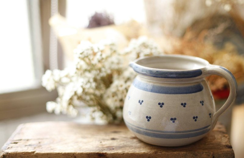 【好日戀物】荷蘭VINTAGE陶瓷奶壺/水壺 - 茶具/茶杯 - 其他材質 藍色